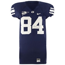Jorgensen 84 Signed Authentic Game Worn 2009 Byu Football Jersey