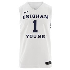 1 Replica Home Byu Basketball Jersey Nike