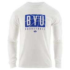 2020 Official Byu Basketball Game Day Poly Blend Long Sleeve T Shirt