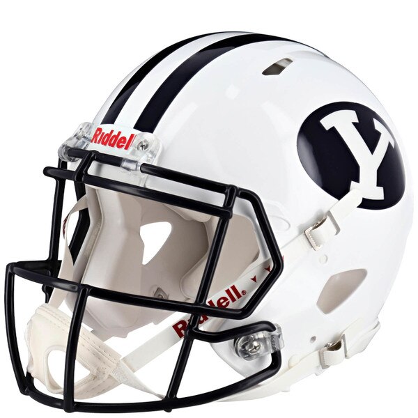 Oval Y Full Size Authentic BYU Speed Football Helmet Riddell